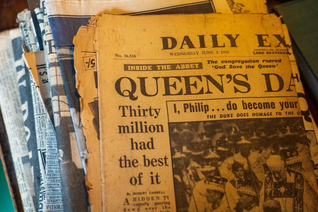 old newspaper headlines